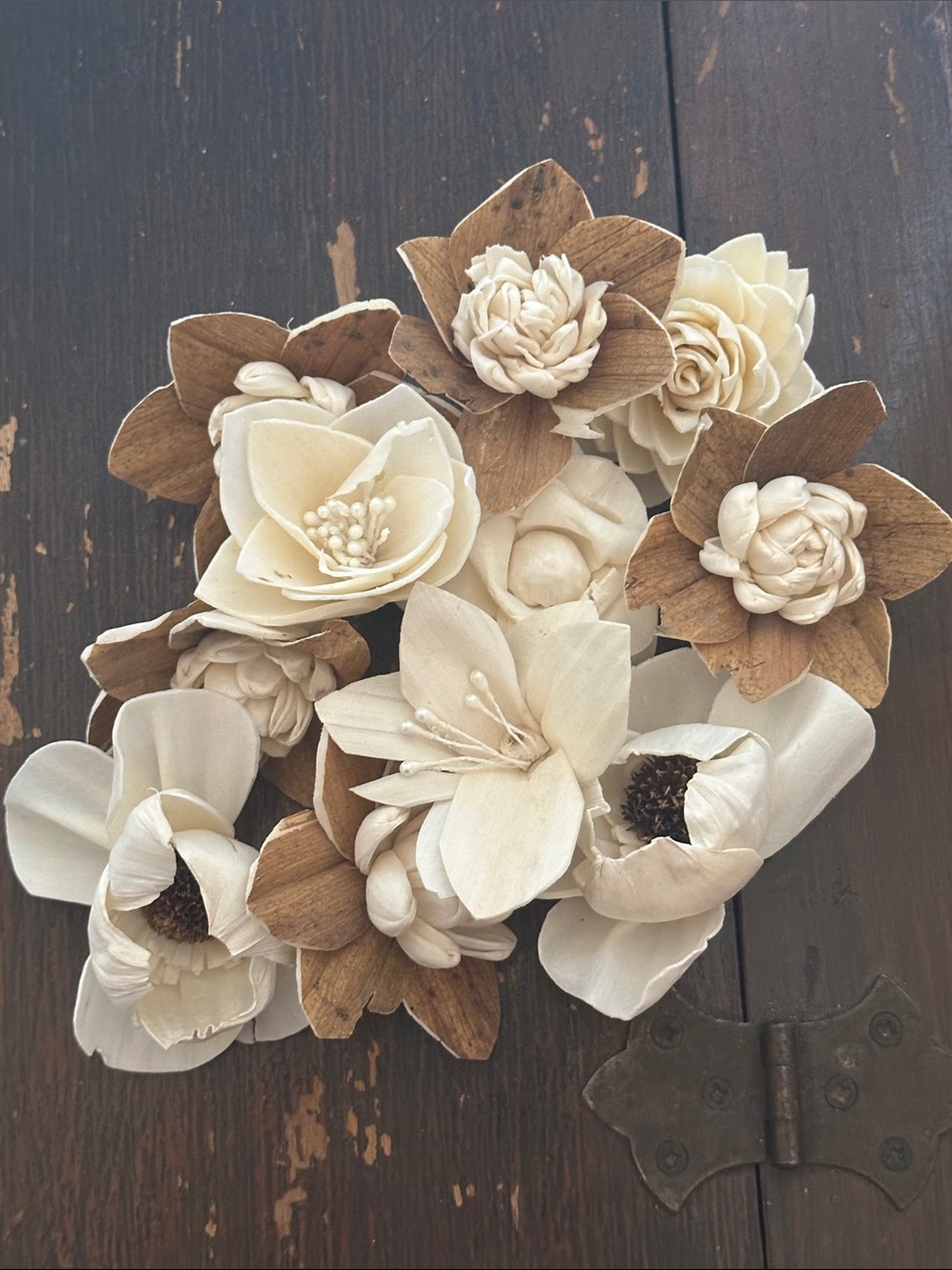 Wood Sola Flowers - unique 10 for weddings crafts SECONDS IMPERFECT READ DESCRIP